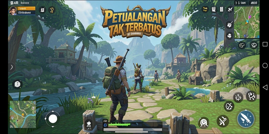 Tampilan gameplay Open World yang menakjubkan di 34R.