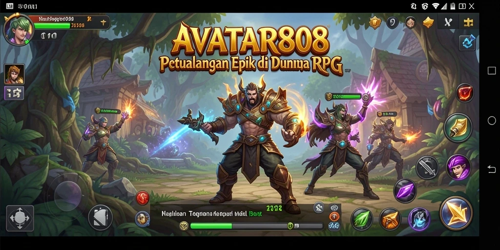 Tampilan screenshot AVATAR808 menampilkan aksi seru dalam gameplay RPG.
