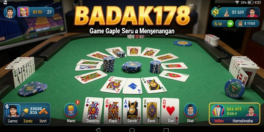 Tampilan gameplay Gaple yang seru dan interaktif.