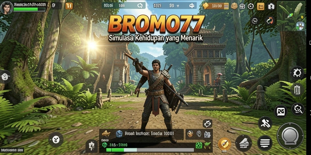 Screenshot BROMO77 menampilkan gameplay simulasi kehidupan yang menarik.