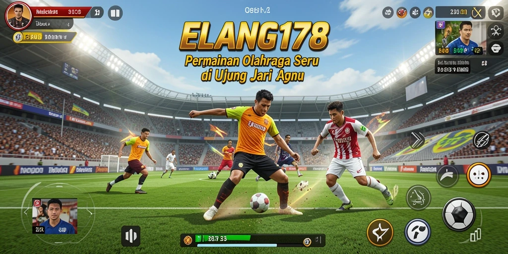 Gameplay menarik ELANG178 menampilkan aksi olahraga yang mendebarkan.