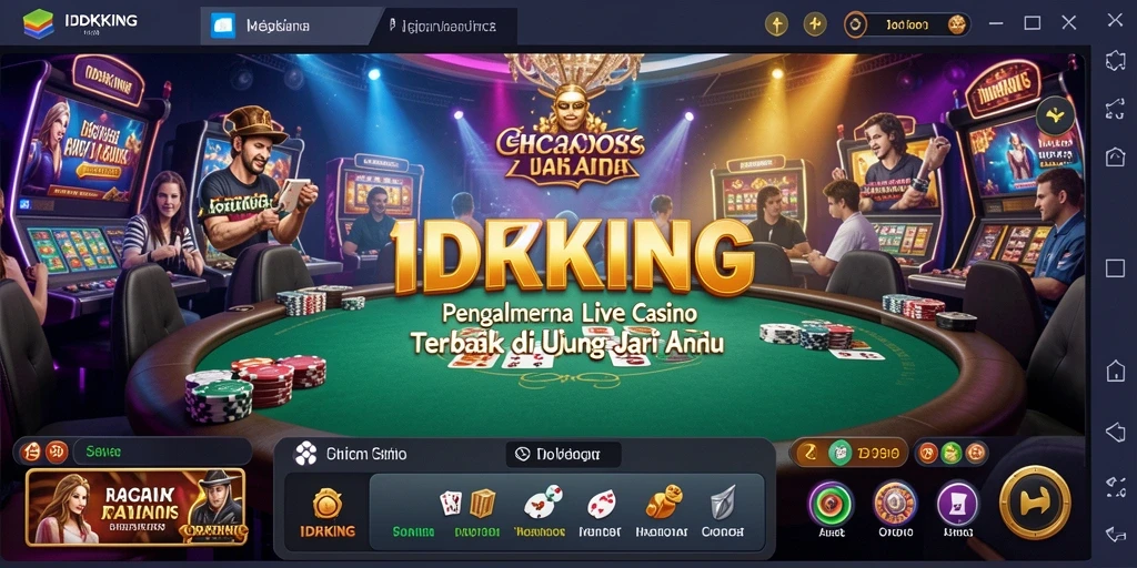 Screenshot dari gameplay Live Casino yang mendebarkan di IDRKING.