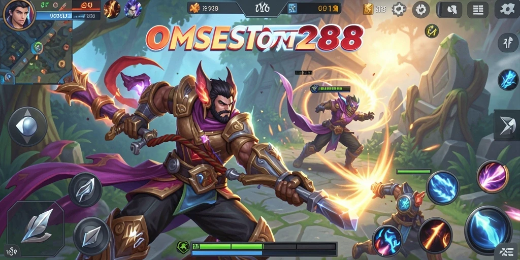 Tampilan gameplay epik dari OMSET288 dalam aksi.