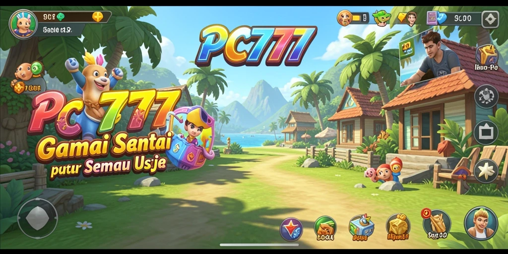 Tangkapan layar dari gameplay PC777 menunjukkan keseruan bermain game Casual.