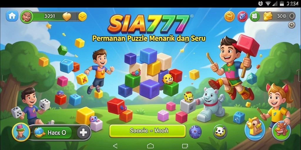 Tampilan gameplay SIA777 yang seru dan menantang dalam genre Puzzle.