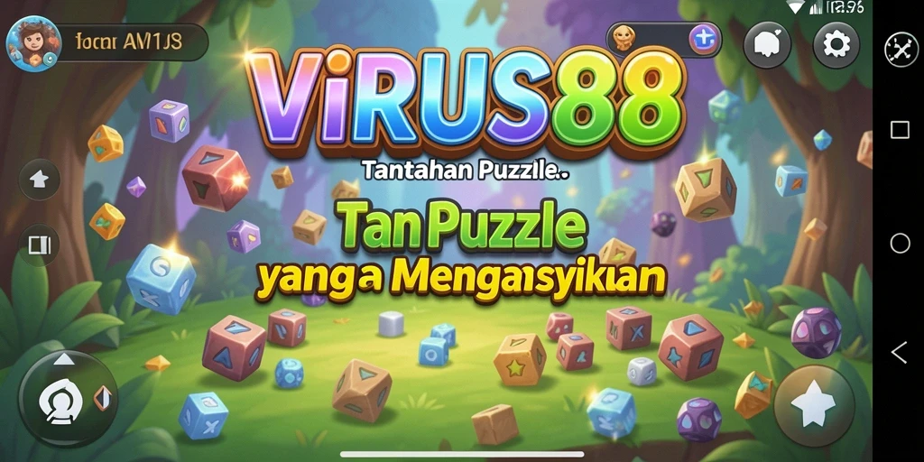 Tampilan gameplay VIRUS88 yang seru dengan berbagai puzzle menarik.